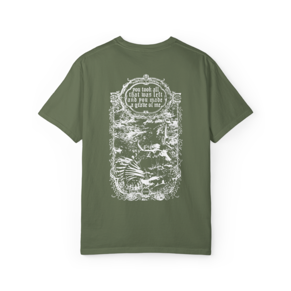 hollower deathcore tshirt t-shirt tee green sage bones skeleton ornate frame lyrics