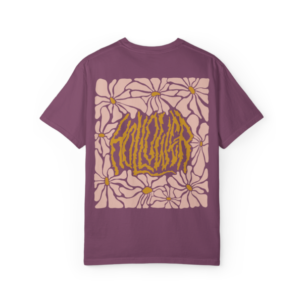 HOLLOWER metal band merch flower shirt design groovy retro flowered shirt