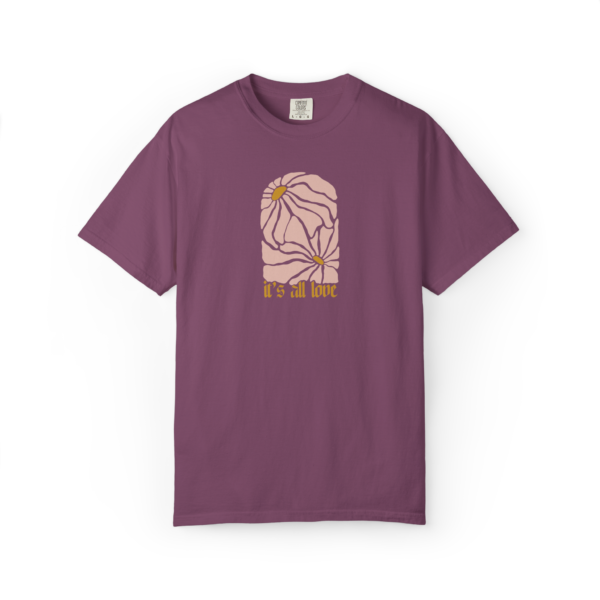 hollower its all love groovy flowers flower power tee tshirt t-shirt