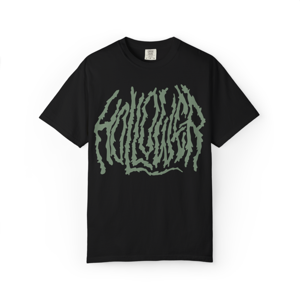 Hollower slobber logo band merch black shirt