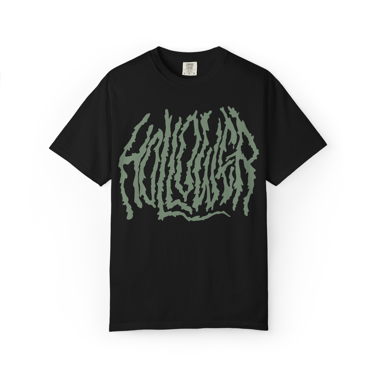 Hollower slobber logo band merch black shirt
